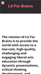 Mobile Screenshot of litforbrains.com